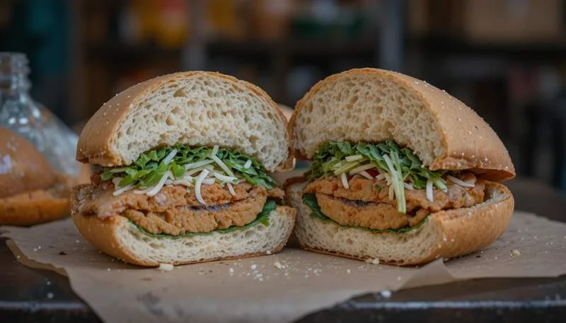 Bánh mì minimalista tipico del nord del Vietnam