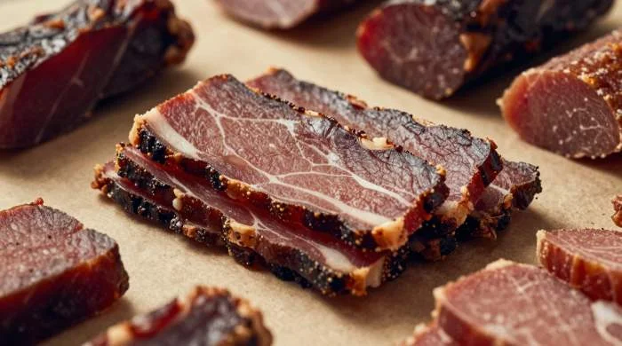 Biltong confronto carni conservate clima