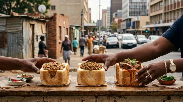 Evoluzione dei ripieni del bunny chow secondo le condizioni economiche sudafricane