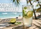 Coconut Lime Cooler con acqua di cocco lime fresco menta ghiaccio e soda frizzante