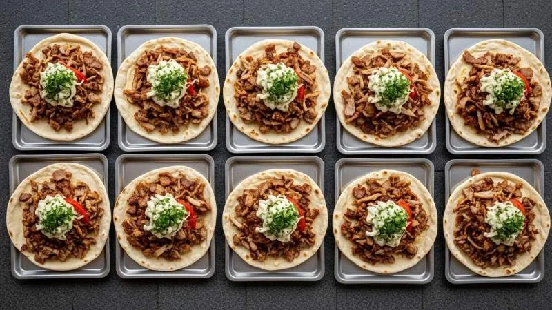 Döner kebab in composizione modulare come cibo urbano replicabile