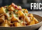 Fricy servito in primo piano con consistenza appetitosa e presentazione gastronomica curata