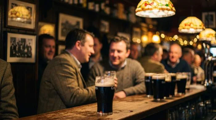 Pinta di Guinness servita in un pub irlandese negli Stati Uniti