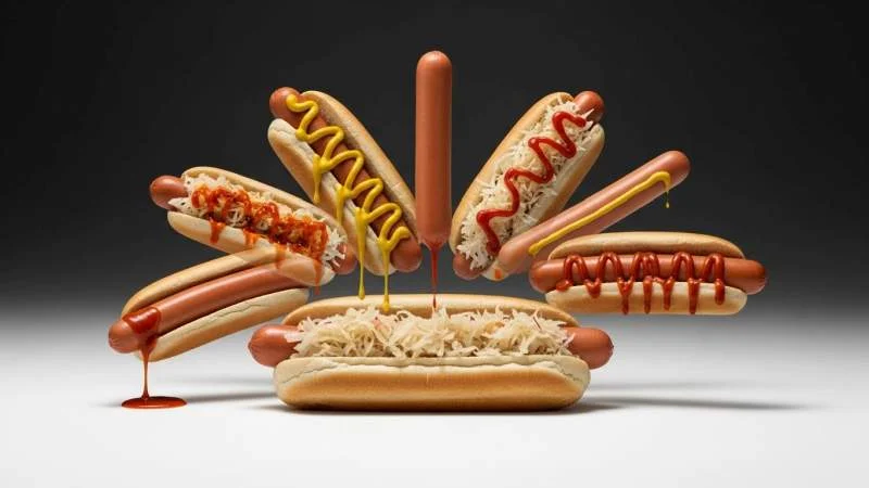 Gamja hot dog coreano fritto, ricoperto di pastella e patatine croccanti