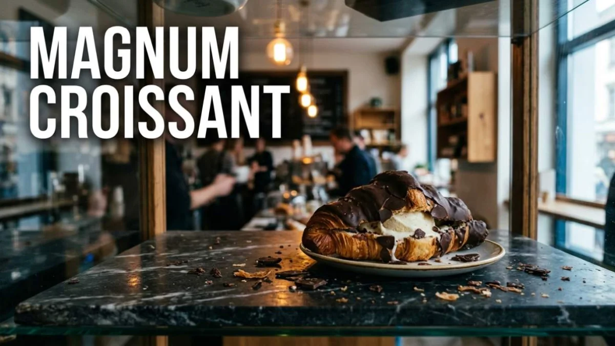 Magnum Croissant dorato con gelato alla vaniglia e croccante copertura di cioccolato