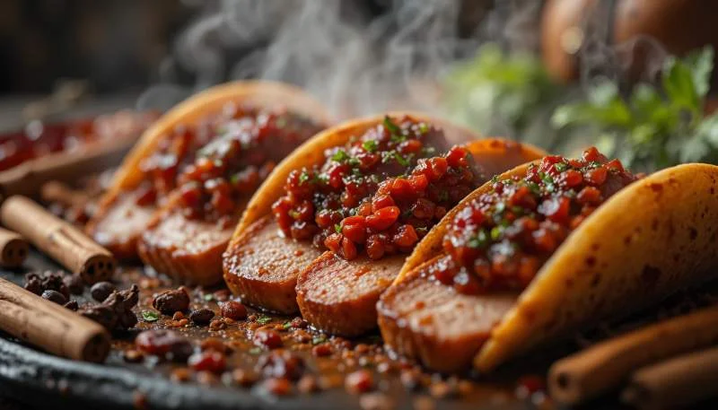 Marinatura rossa aromatica per tacos al pastor con peperoncini e spezie
