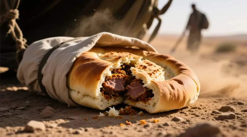 Medfouna preparata durante viaggi e transumanze nel deserto