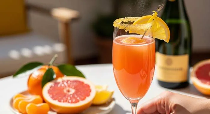 Variante catalana del Mimosa preparata con cava e agrumi freschi