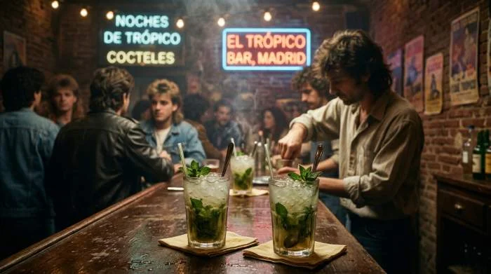 Mojito diffuso nei bar europei degli anni Ottanta e Novanta