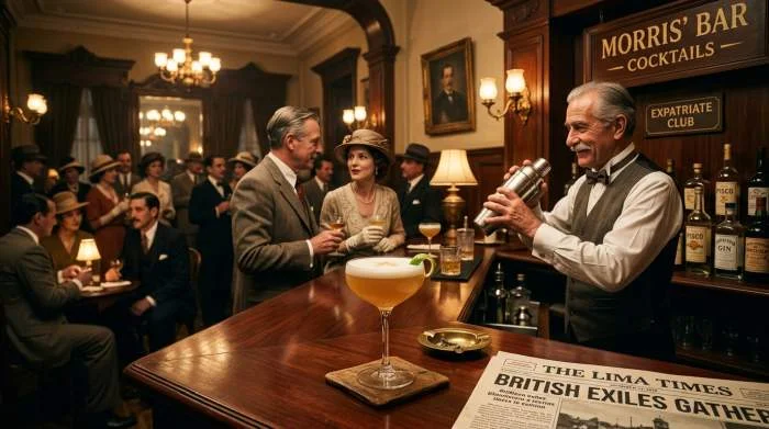 Cocktail serviti al Morris Bar di Lima nel 1916