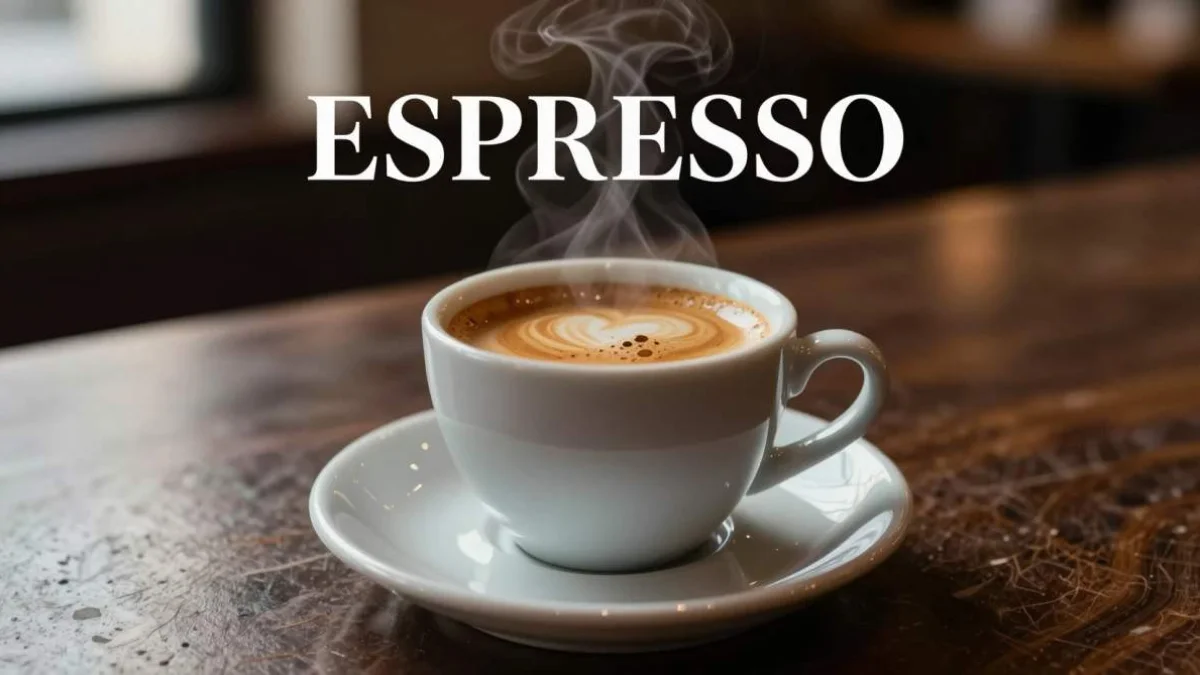 Caffè espresso italiano con crema intensa servito in una tazzina classica