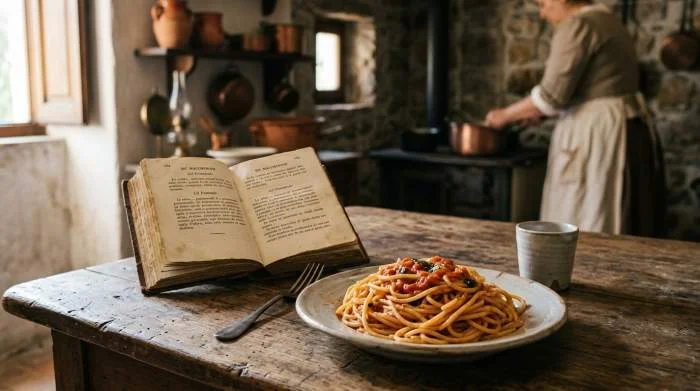 Pasta al pomodoro nell’Ottocento napoletano legata alla cucina borghese