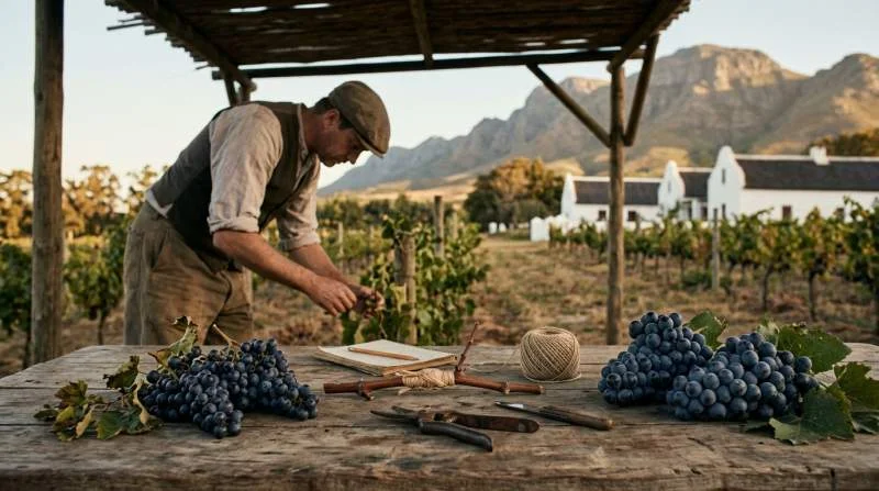 Pinot Noir e Cinsault, chiamato storicamente Hermitage in Sudafrica, vitigni da cui nacque il Pinotage