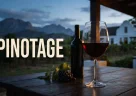 Calice di Pinotage rosso in un vigneto delle Cape Winelands in Sudafrica