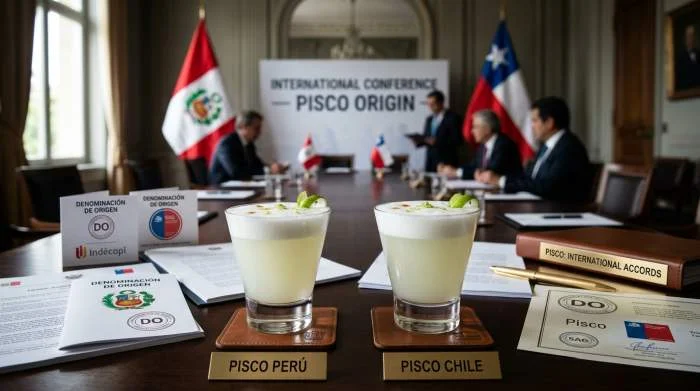 Pisco legato alla disputa diplomatica tra Perù e Cile