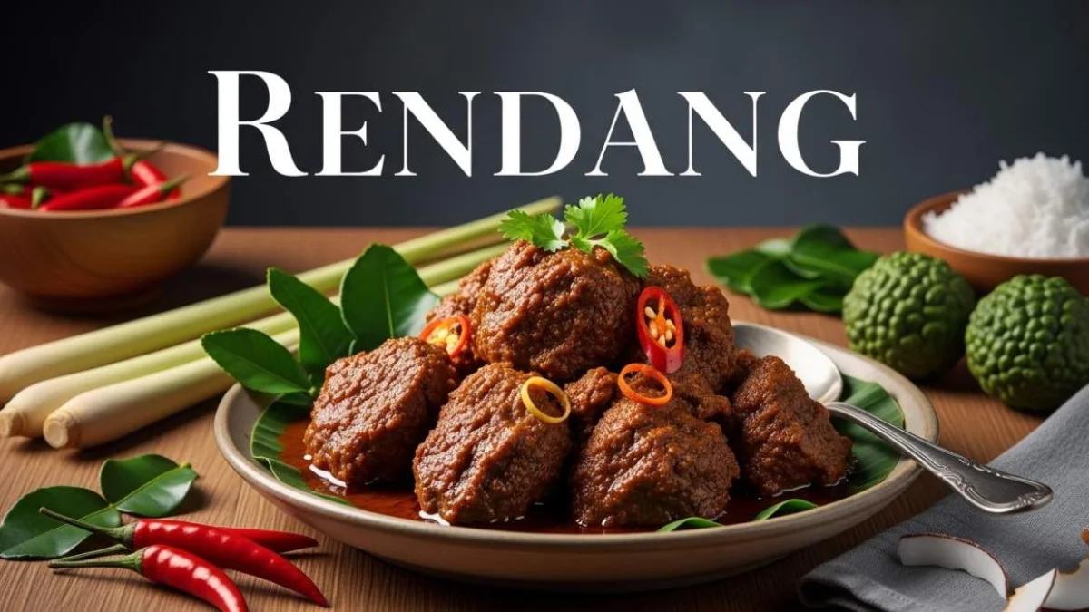 Rendang indonesiano di manzo speziato con salsa scura e consistenza intensa