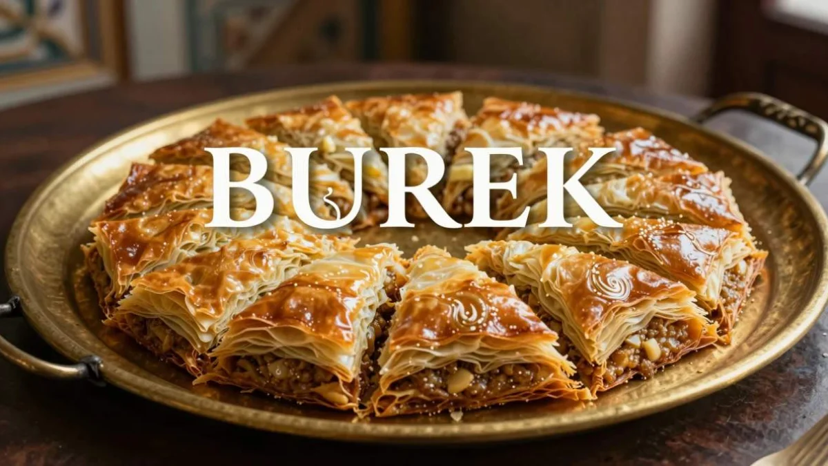 Burek balcanico a spirale con sfoglia croccante e ripieno saporito