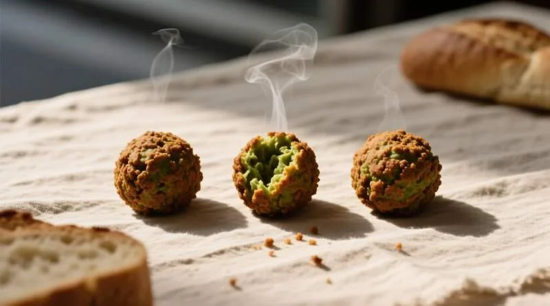 Falafel reinterpretato come scelta vegetale ed etica in stile contemporaneo