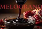 Melassa di melograno turca dal colore scuro servita in un recipiente tradizionale