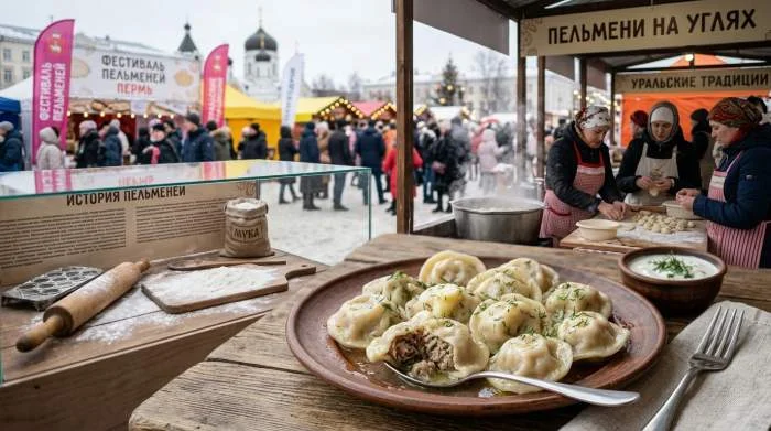 Pelmeni a forma di orecchie, ripieni di carne, simbolo di prosperità nella tradizione russa