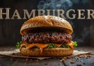 Hamburger classico con carne grigliata, lattuga e formaggio fuso