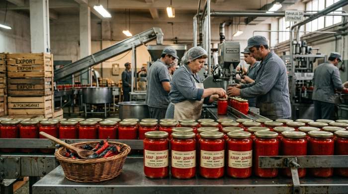 Ajvar Industria Jugoslavia Anni60 Produzione Barattoli Export