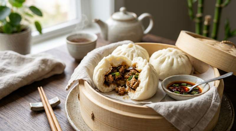 Baozi Soffici Ripieni Elegante