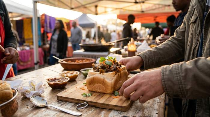 Bunny Chow Curry Ripieno Speziato