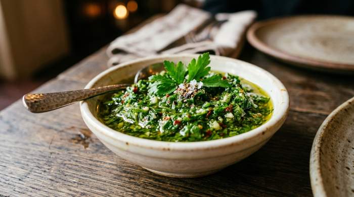 Chimichurri Fresco Aromatico Elegante