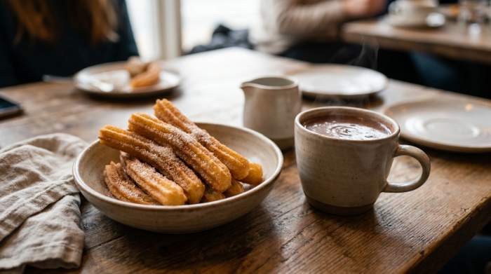 Churros Croccanti Dorati Spagnoli