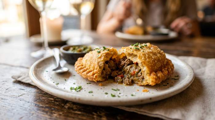Empanada Ripiena Dorata Elegante