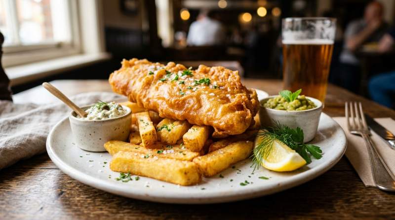 Fish And Chips Croccante Elegante
