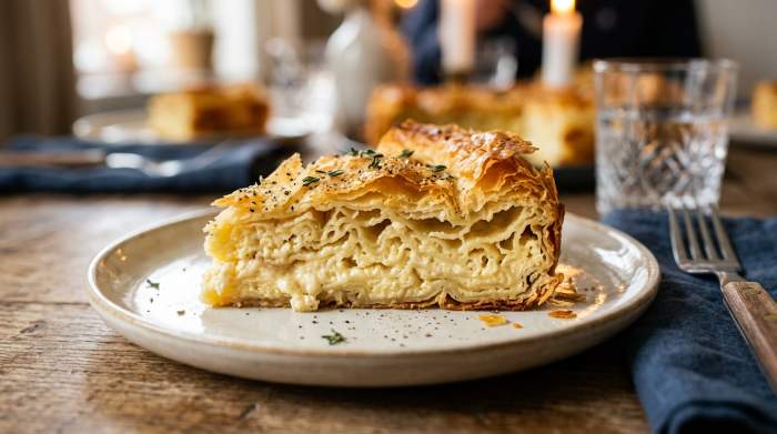 Gibanica Formaggio Strati Elegante