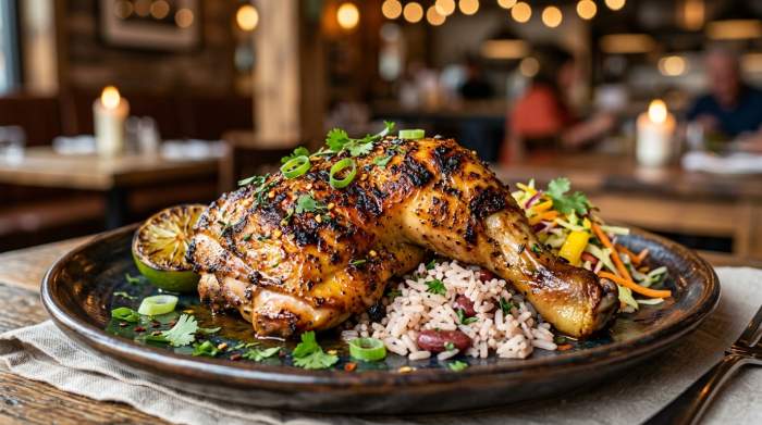 Jerk Chicken Speziato Affumicato Elegante