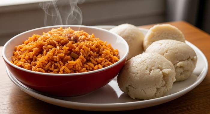 Jollof Fufu Abbinamento Tradizionale Africano