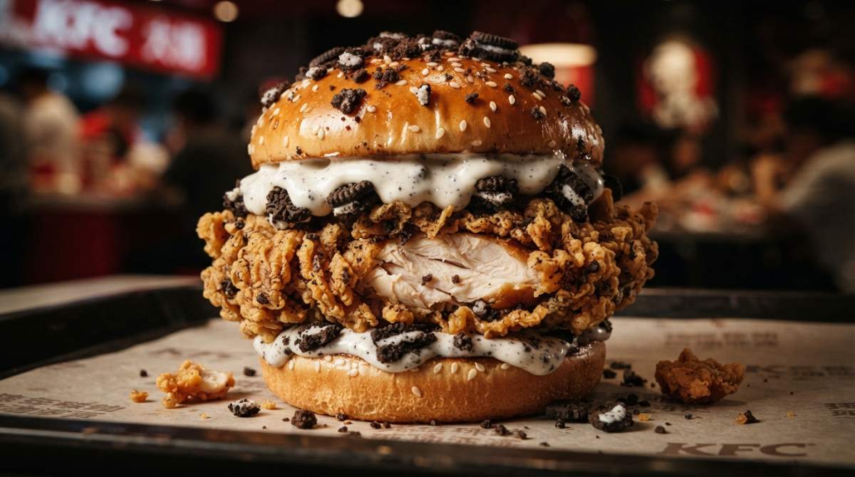 Kfc China Oreo Chicken Burger