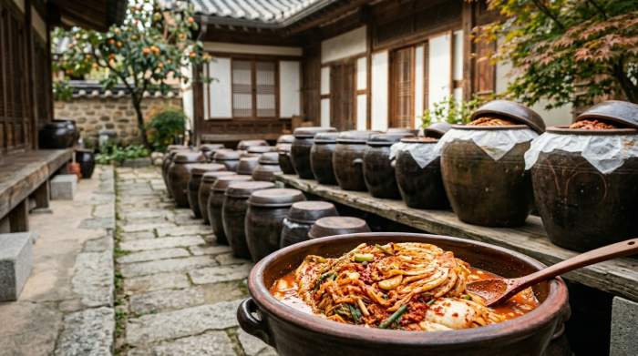 Kimchi Fermentazione Corea Tradizione Onggi Tempo Cultura