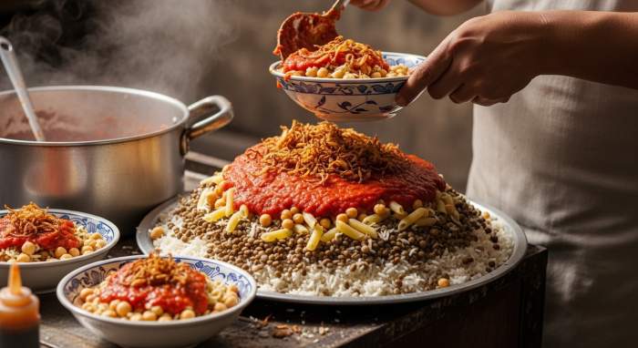 Koshari Cibo Di Strada Classe Lavoratrice