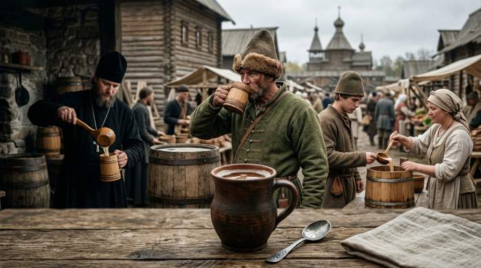 Kvas Russia Xvii Xviii Secolo Vita Quotidiana Bevanda Popolare