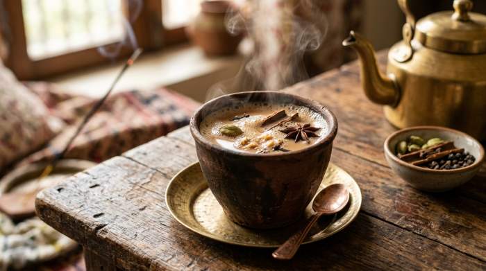 Masala Chai Speziato Caldo