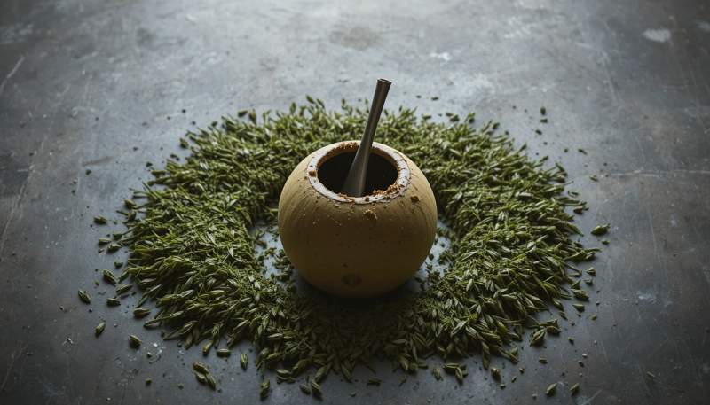 Mate Con Una Sola Tazza E Bombilla Che Sottolinea Il Rito Collettivo Piu Dellinfuso