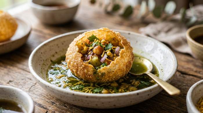 Pani Puri Croccante Elegante
