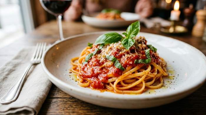 Pasta Pomodoro Storica Elegante