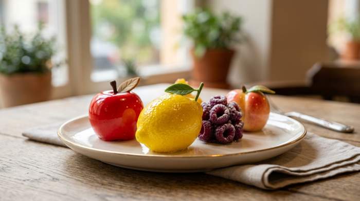Pasticcini Frutta Realistica Elegante