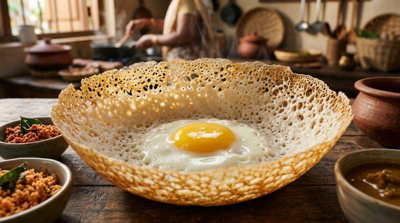 Ricetta Hoppers Srilankesi