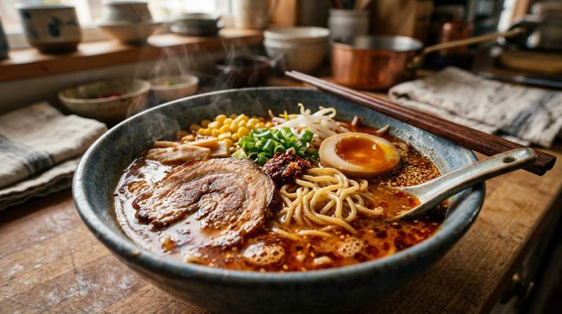 Ricetta Spicy Miso Ramen Giapponese