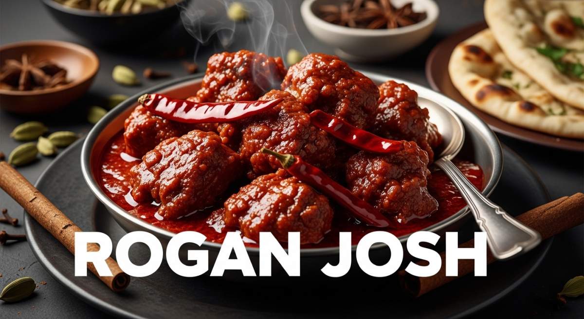 Rogan Josh Rosso Intenso Con Carne E Spezie