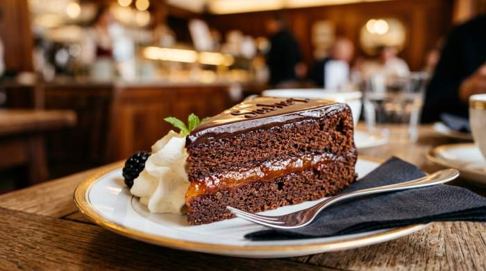 Sachertorte Cioccolato Glassa Elegante