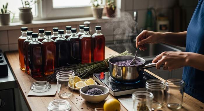 Sciroppo Artigianale Lavanda Limone Cucina Creativa