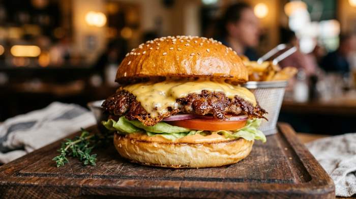 Smash Burger Croccante Succoso Elegante
